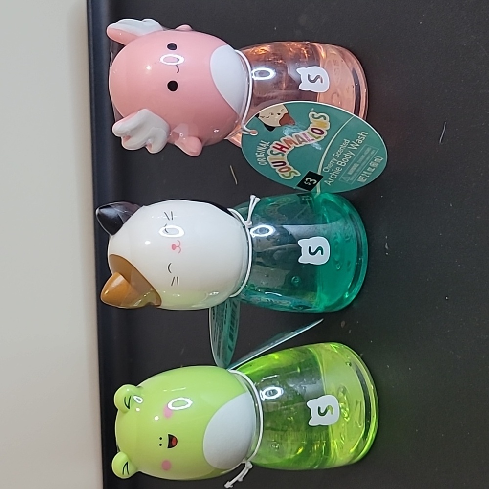 Set of 3 squishmallow body washes